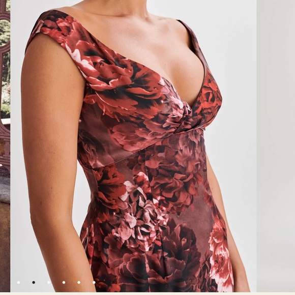 Meshki - Giavanni Off Shoulder Maxi Dress in Peony Pink - Picture 4 of 8